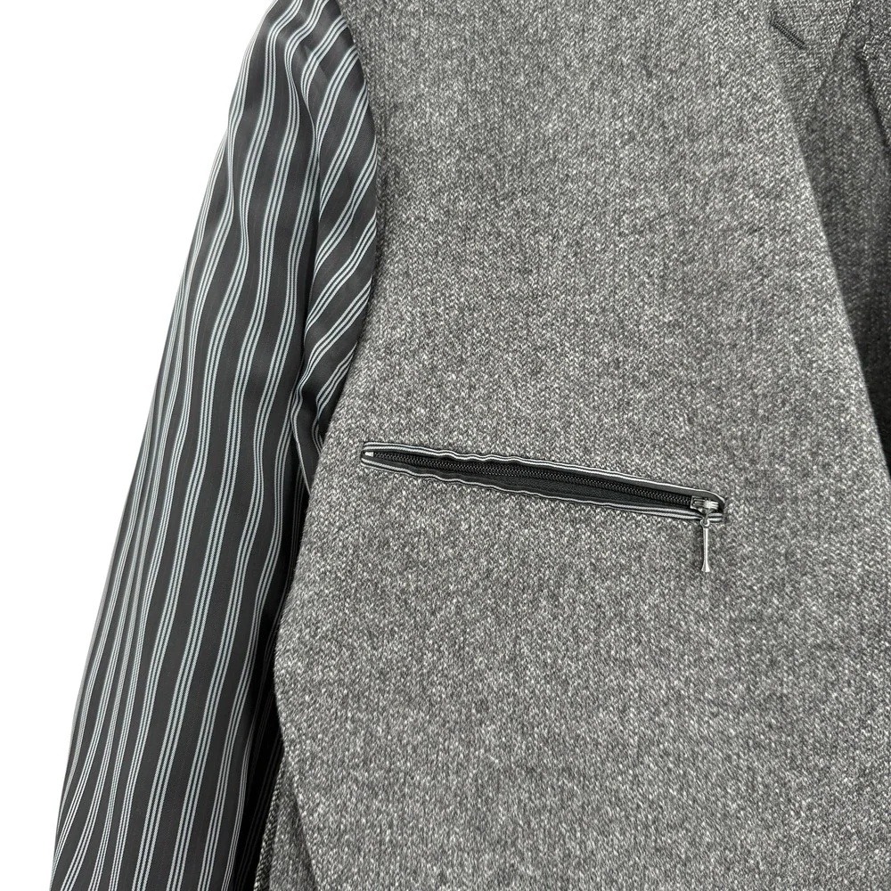 IBIZA Mens 46L Wool Cashmere‎ Blend Blazer Jacket Gray